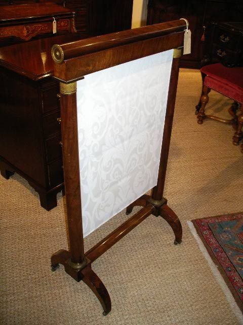 19 Th Century Empire Style  Firescreen